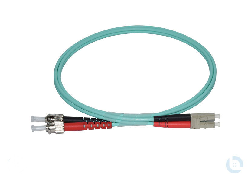 Duplexpatchkabel 2G50/125 OM3 aqua 2,8mm LC/PC-ST