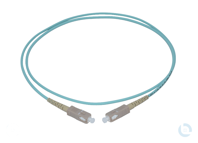 Simplexpatchkabel 1G50/125 OM3 aqua 2,8mm SC/PC-SC/PC