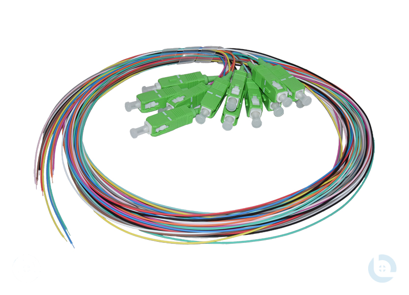 Faserpigtail E9/125 G657.A1 - 2,0m 12er Set farbig nach DIN VDE 0888