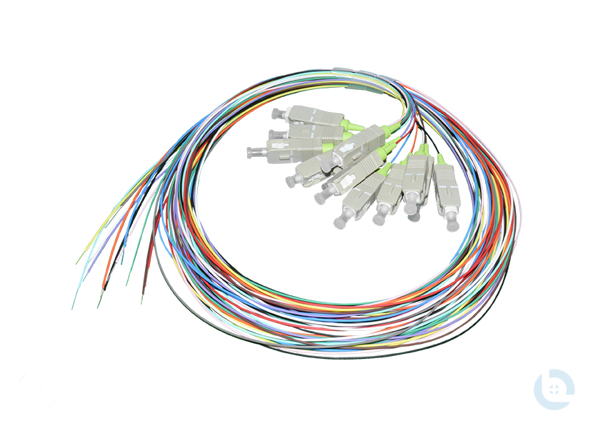 Faserpigtail G50/125 OM5 - 2,0m 12er Set farbig nach DIN VDE 0888