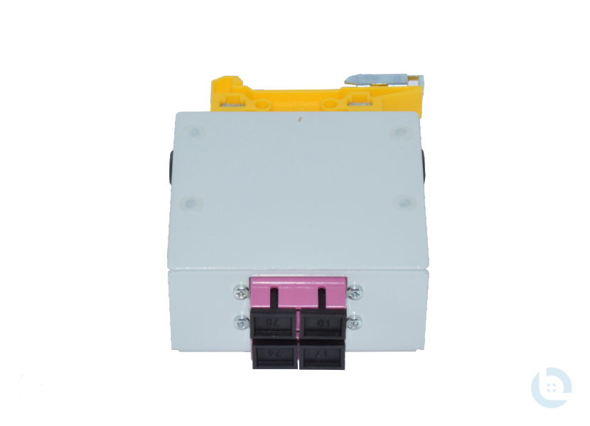 Mini Hutschienengehäuse, RAL7035, SC/PC-Dupl. G50/125 OM4 kompl. Bestückt