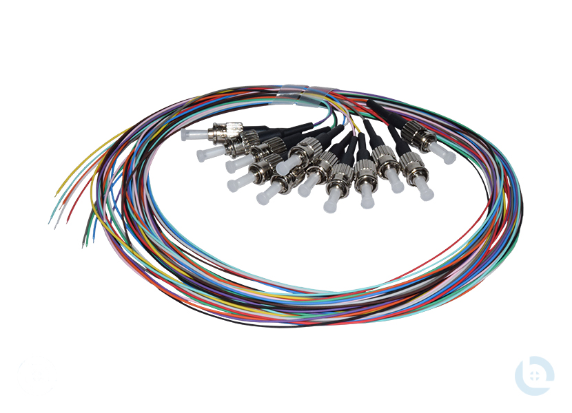 Faserpigtail G62,5/125 - 2,0m 12er Set farbig nach DIN VDE 0888