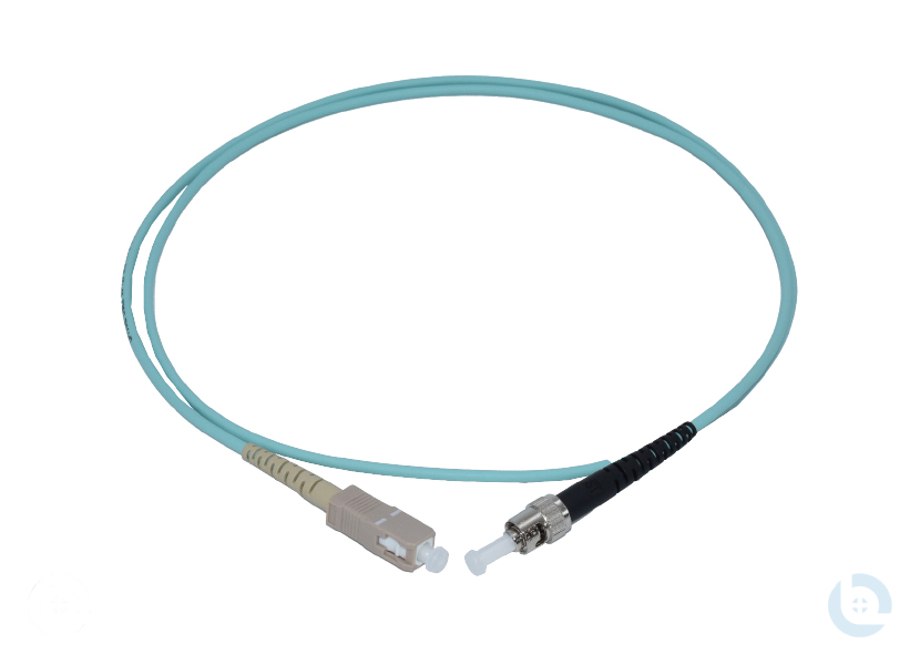 Simplexpatchkabel 1G50/125 OM3 aqua 2,8mm ST-SC/PC