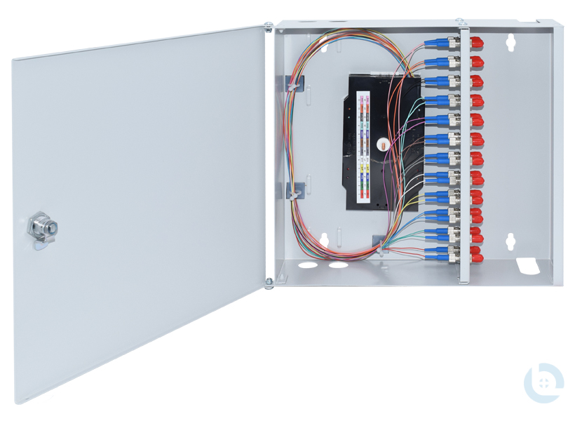 Wandverteiler Mini 320x88x290mm ST E9/125 OS2 kompl. bestückt