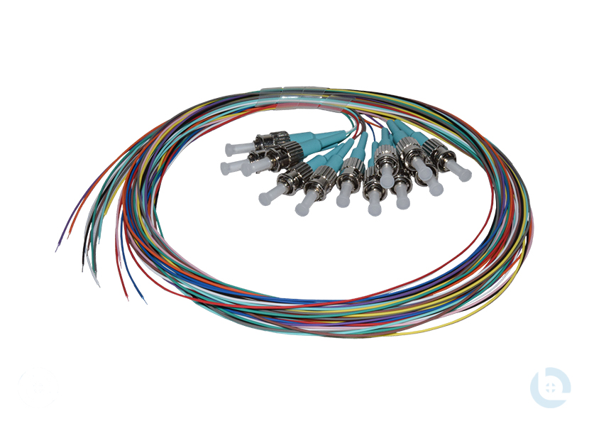 Faserpigtail G50/125 OM3 - 2,0m 12er Set farbig nach DIN VDE 0888