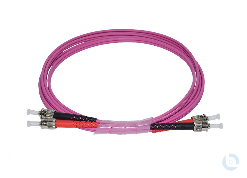 Duplexpatchkabel 2G50/125 OM4 erikaviolett 2,8mm ST-ST