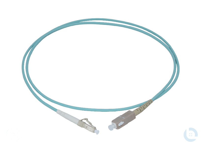 Simplexpatchkabel 1G50/125 OM3 aqua 2,8mm LC/PC-SC/PC